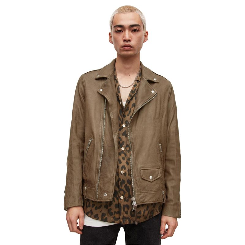 AllSaints Milo Leather Biker Jacket image number 0